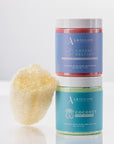 Skincare Power Combo: Exfoliating Scrub, Shea Butter, and Natural Loofah