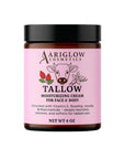 Beef Tallow Moisturizing Cream – Rosehip & Vanilla | Brightening & Anti-Dark Spot | Natural Face Moisturizer | AriGlow Cosmetics
